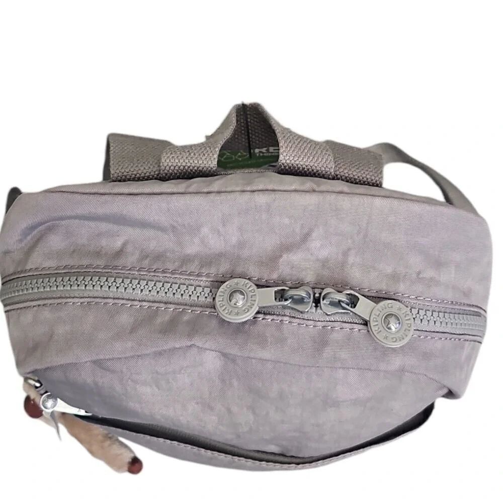Kipling Gray Backpack Lightweight Compact Daypack Travel School Bag‎